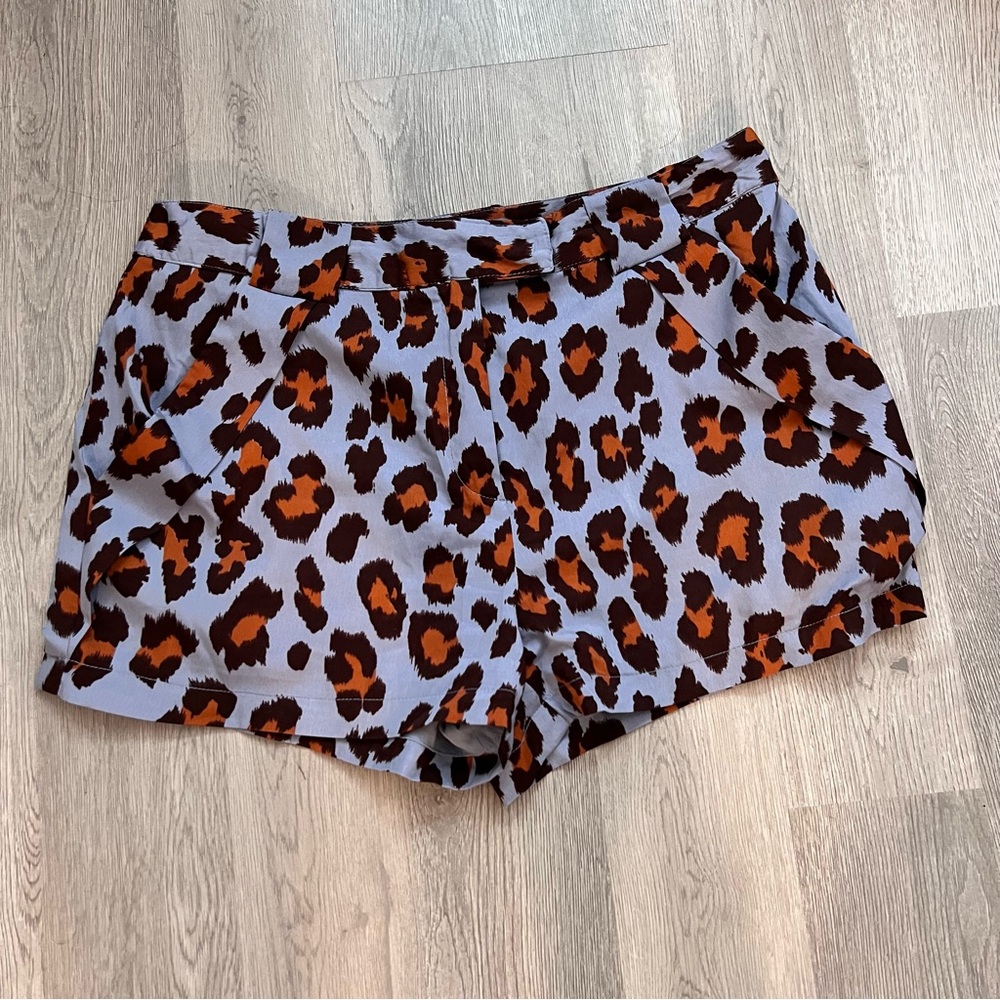 Animal print shorts